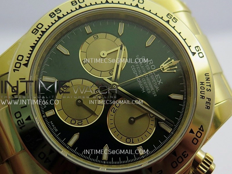 Daytona 126508 YG UFO 1:1 Best Edition Green Dial Stick Maker On Oyster Bracelet UF4131