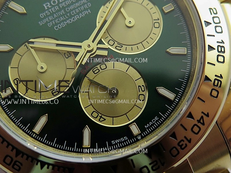 Daytona 126508 YG UFO 1:1 Best Edition Green Dial Stick Maker On Oyster Bracelet UF4131