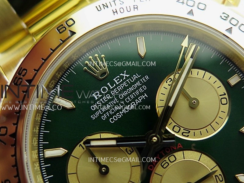Daytona 126508 YG UFO 1:1 Best Edition Green Dial Stick Maker On Oyster Bracelet UF4131