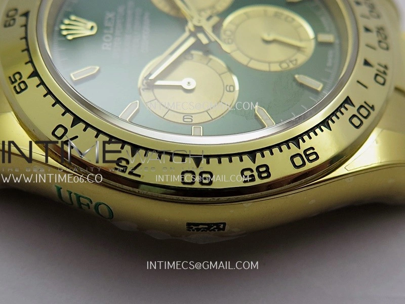 Daytona 126508 YG UFO 1:1 Best Edition Green Dial Stick Maker On Oyster Bracelet UF4131