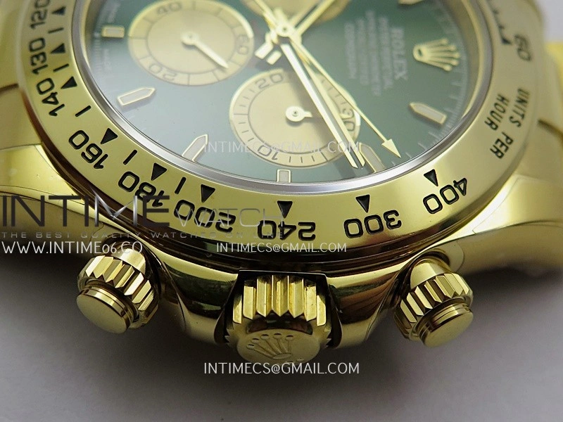 Daytona 126508 YG UFO 1:1 Best Edition Green Dial Stick Maker On Oyster Bracelet UF4131