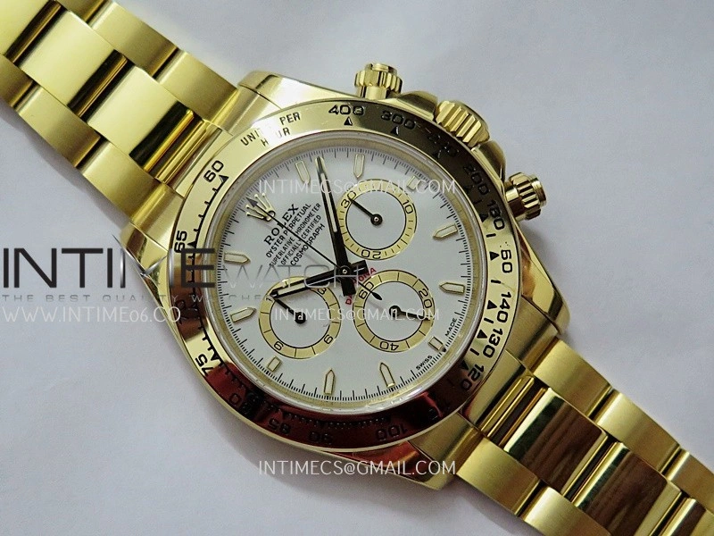Daytona 126508 YG UFO 1:1 Best Edition White Dial Stick Maker On Oyster Bracelet UF4131