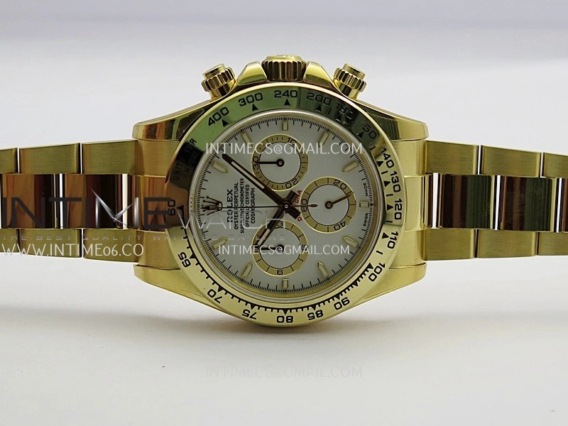 Daytona 126508 YG UFO 1:1 Best Edition White Dial Stick Maker On Oyster Bracelet UF4131