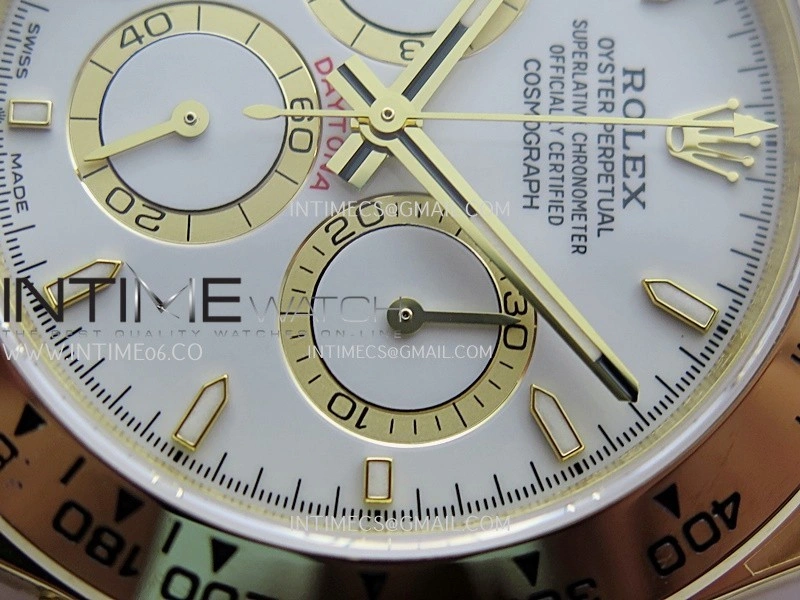 Daytona 126508 YG UFO 1:1 Best Edition White Dial Stick Maker On Oyster Bracelet UF4131