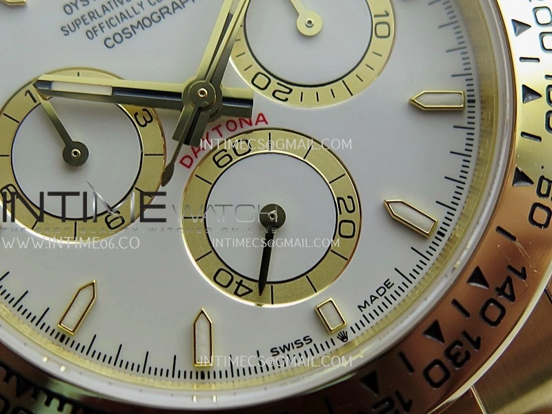 Daytona 126508 YG UFO 1:1 Best Edition White Dial Stick Maker On Oyster Bracelet UF4131