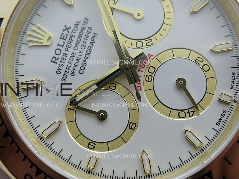 Daytona 126508 YG UFO 1:1 Best Edition White Dial Stick Maker On Oyster Bracelet UF4131