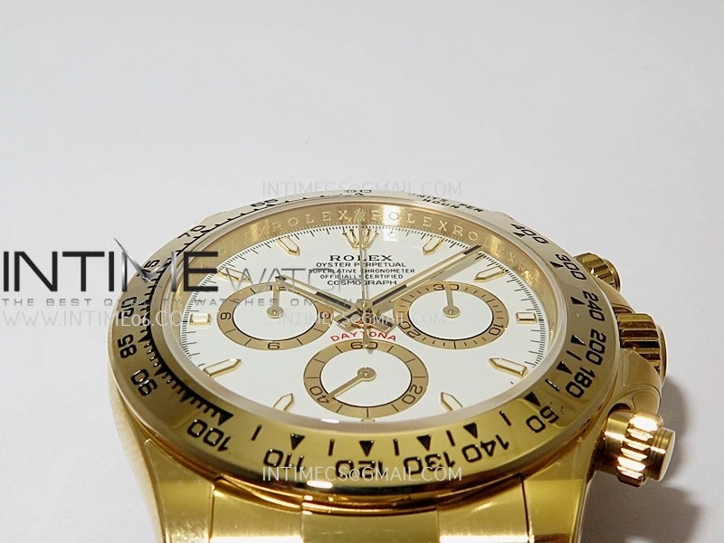 Daytona 126508 YG UFO 1:1 Best Edition White Dial Stick Maker On Oyster Bracelet UF4131