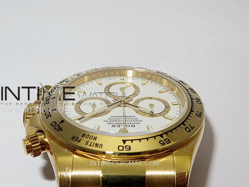 Daytona 126508 YG UFO 1:1 Best Edition White Dial Stick Maker On Oyster Bracelet UF4131