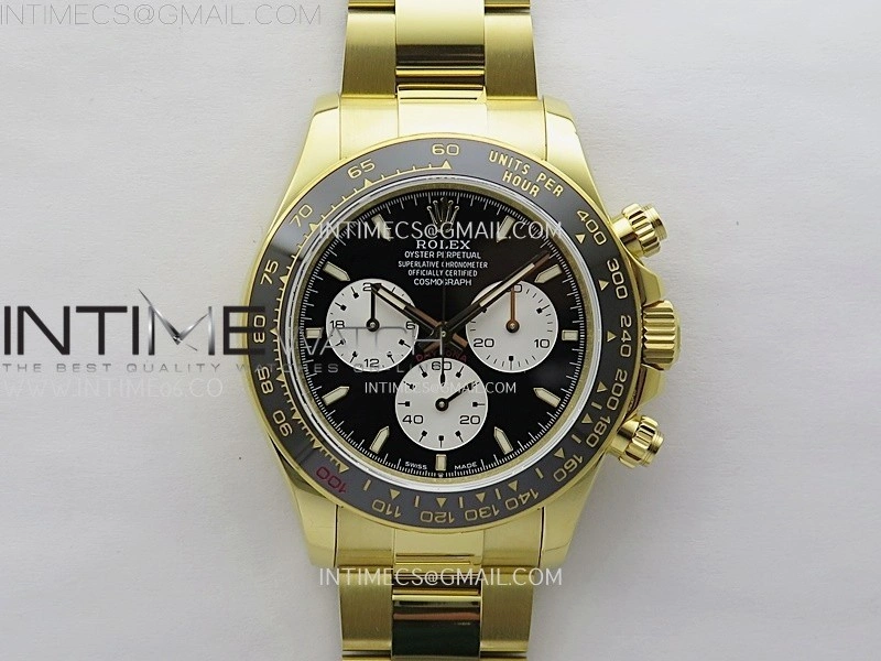 Daytona 2023 Le Mans YG QF Best Edition Black Dial On 904L RG Case and Bracelet SA4132