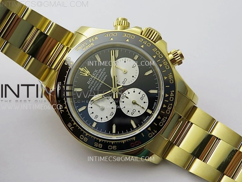 Daytona 2023 Le Mans YG QF Best Edition Black Dial On 904L RG Case and Bracelet SA4132