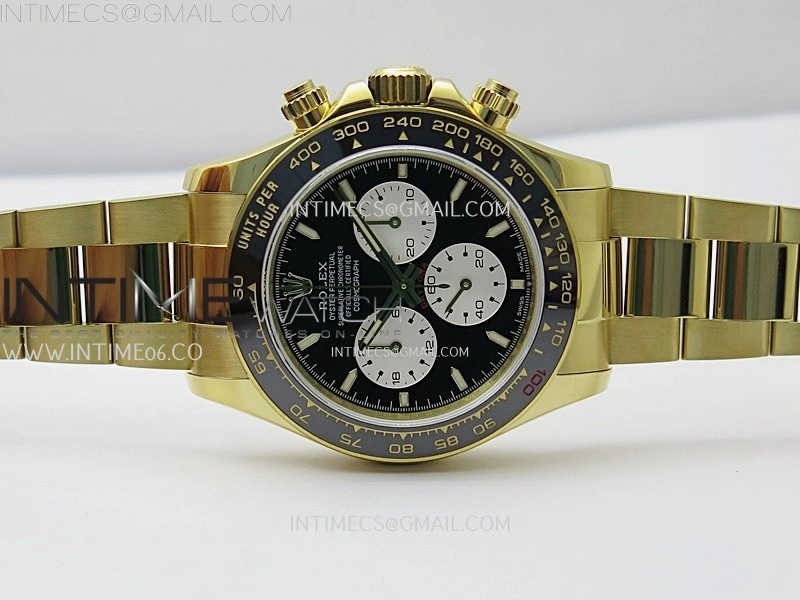 Daytona 2023 Le Mans YG QF Best Edition Black Dial On 904L RG Case and Bracelet SA4132