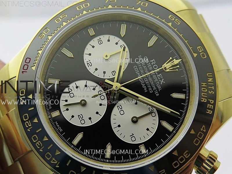 Daytona 2023 Le Mans YG QF Best Edition Black Dial On 904L RG Case and Bracelet SA4132