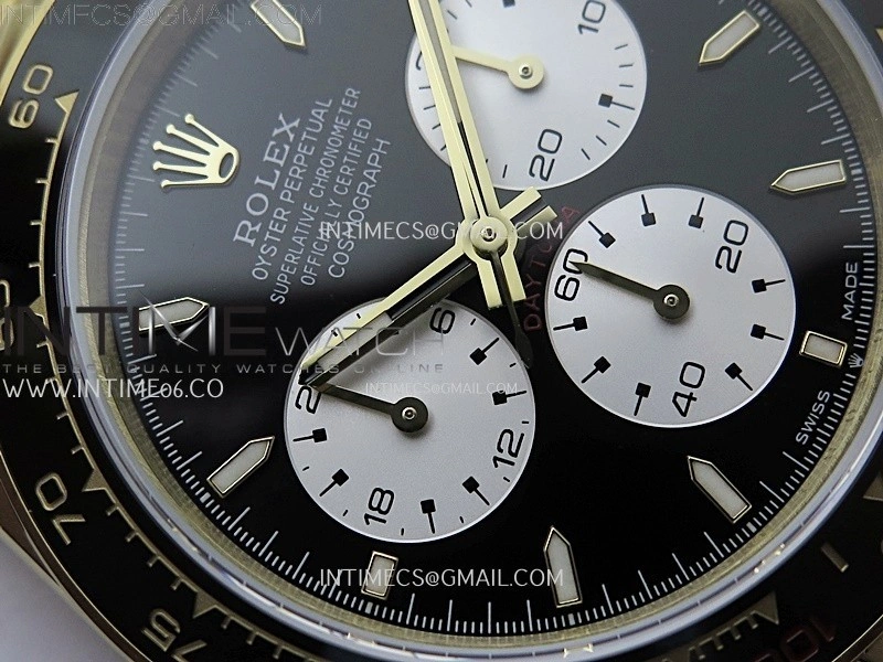 Daytona 2023 Le Mans YG QF Best Edition Black Dial On 904L RG Case and Bracelet SA4132