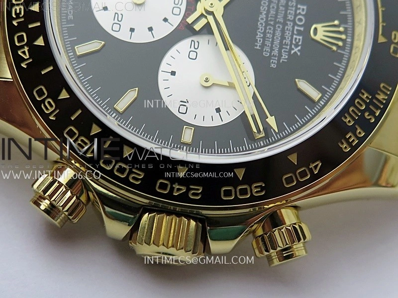 Daytona 2023 Le Mans YG QF Best Edition Black Dial On 904L RG Case and Bracelet SA4132