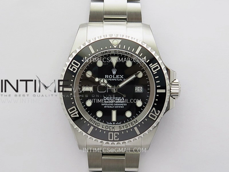 Deep Sea Dweller 136660 904L Steel 3EF 1:1 Best Edition Black Dial on SS Bracelet VR3235
