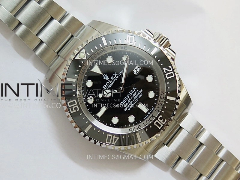 Deep Sea Dweller 136660 904L Steel 3EF 1:1 Best Edition Black Dial on SS Bracelet VR3235