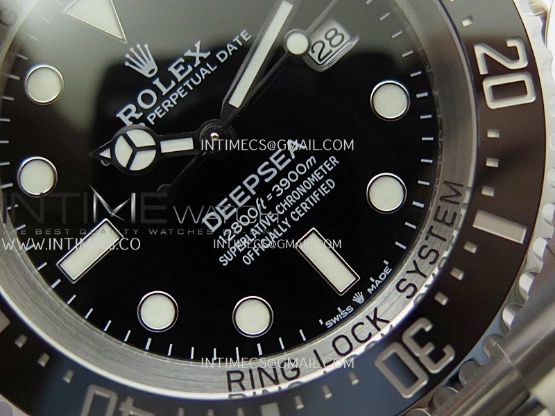 Deep Sea Dweller 136660 904L Steel 3EF 1:1 Best Edition Black Dial on SS Bracelet VR3235