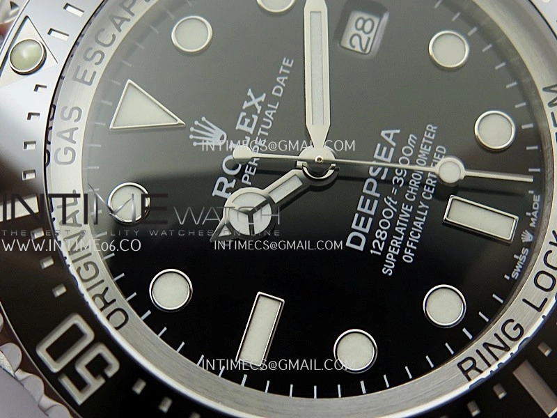 Deep Sea Dweller 136660 904L Steel 3EF 1:1 Best Edition Black Dial on SS Bracelet VR3235