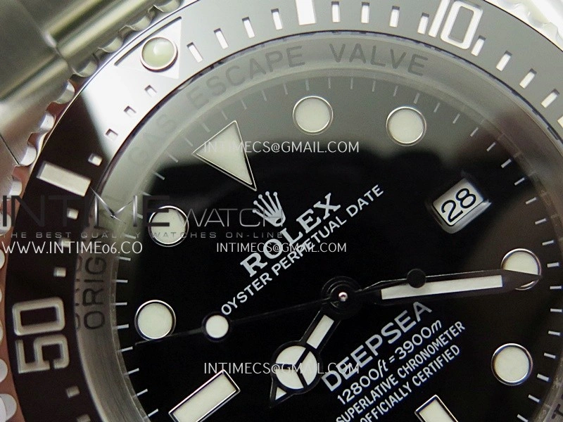 Deep Sea Dweller 136660 904L Steel 3EF 1:1 Best Edition Black Dial on SS Bracelet VR3235