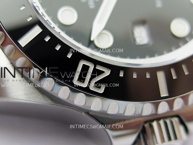 Deep Sea Dweller 136660 904L Steel 3EF 1:1 Best Edition Black Dial on SS Bracelet VR3235