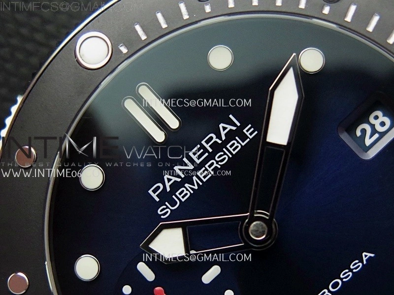 PAM1565 Luna Rossa Submersible 42mm VSF 1:1 Best Edition Blue Dial On Blue Fabric Strap P900