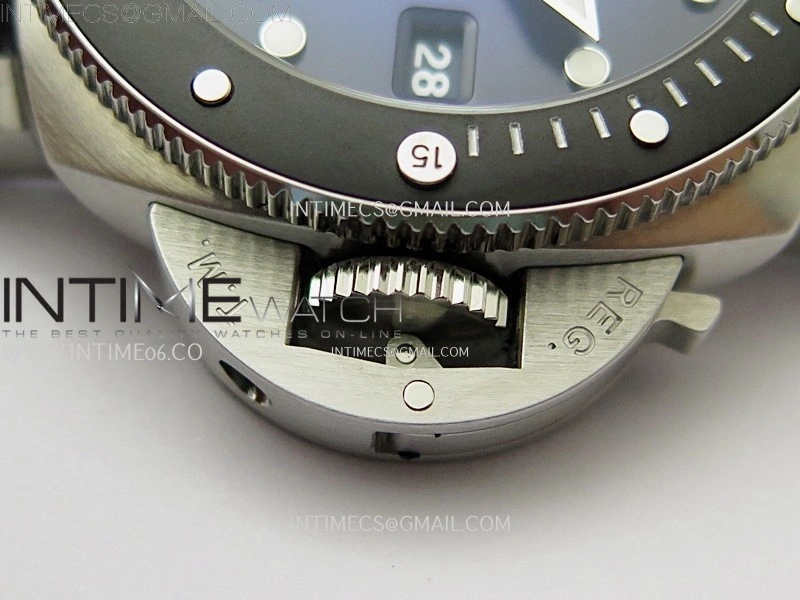 PAM1565 Luna Rossa Submersible 42mm VSF 1:1 Best Edition Blue Dial On Blue Fabric Strap P900