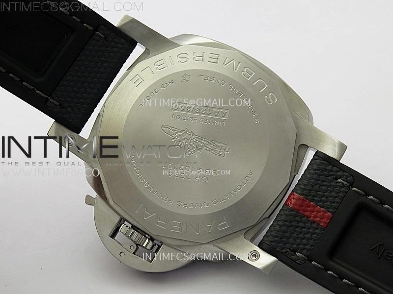 PAM1565 Luna Rossa Submersible 42mm VSF 1:1 Best Edition Blue Dial On Blue Fabric Strap P900