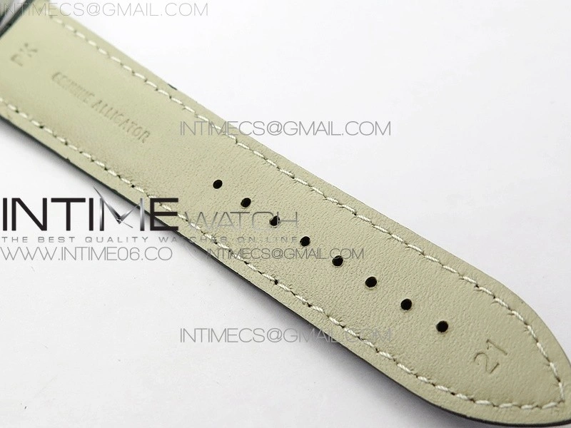 Master Ultra Thin Small Second SS ZF 1:1 Best Edition Black Dial on Black Leather Strap A896