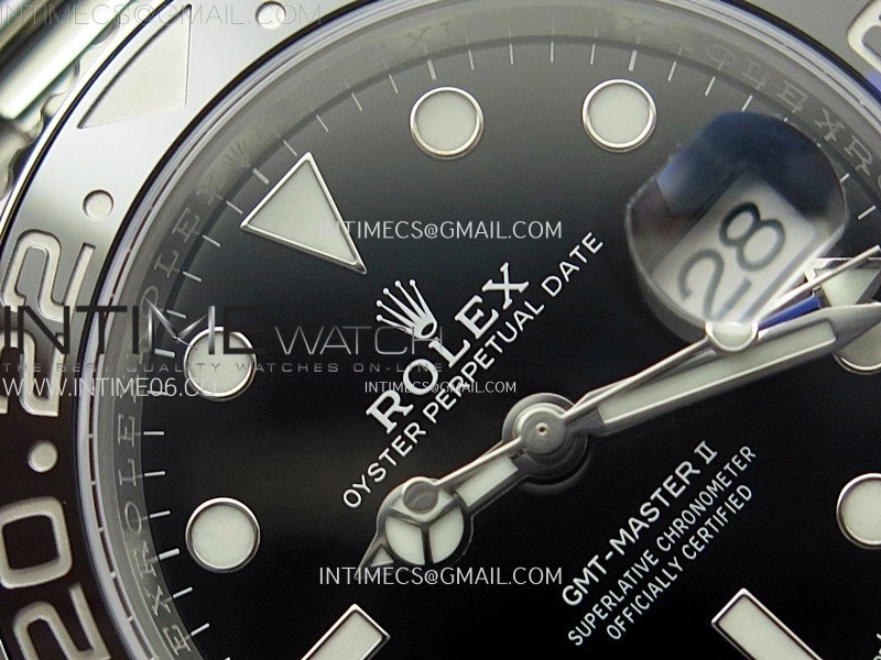 GMT Master II 126710 BLNR Blue Black Ceramic 904L SS AR+F 1:1 Best Edition Black Dial on Oyster Bracelet DD3285 CHS