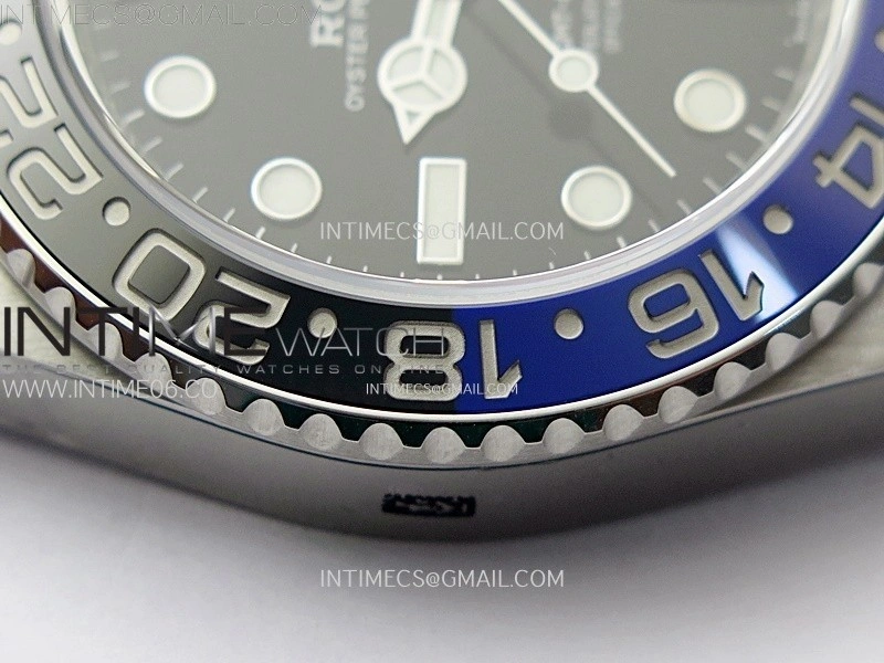 GMT Master II 126710 BLNR Blue Black Ceramic 904L SS AR+F 1:1 Best Edition Black Dial on Oyster Bracelet DD3285 CHS