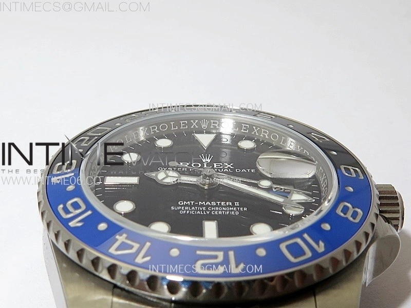 GMT Master II 126710 BLNR Blue Black Ceramic 904L SS AR+F 1:1 Best Edition Black Dial on Oyster Bracelet DD3285 CHS