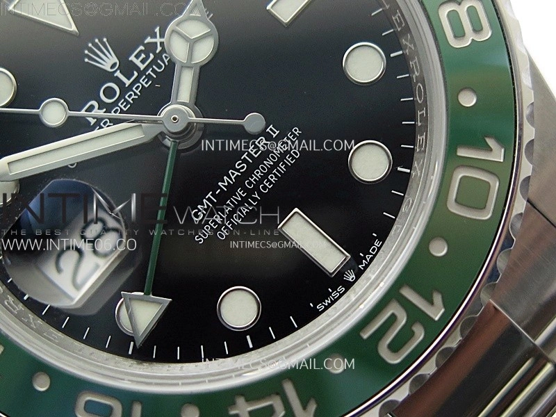 GMT Master II 126720 VTNR Green Black Ceramic 904L SS AR+F 1:1 Best Edition Black Dial on Oyster Bracelet DD3285 CHS