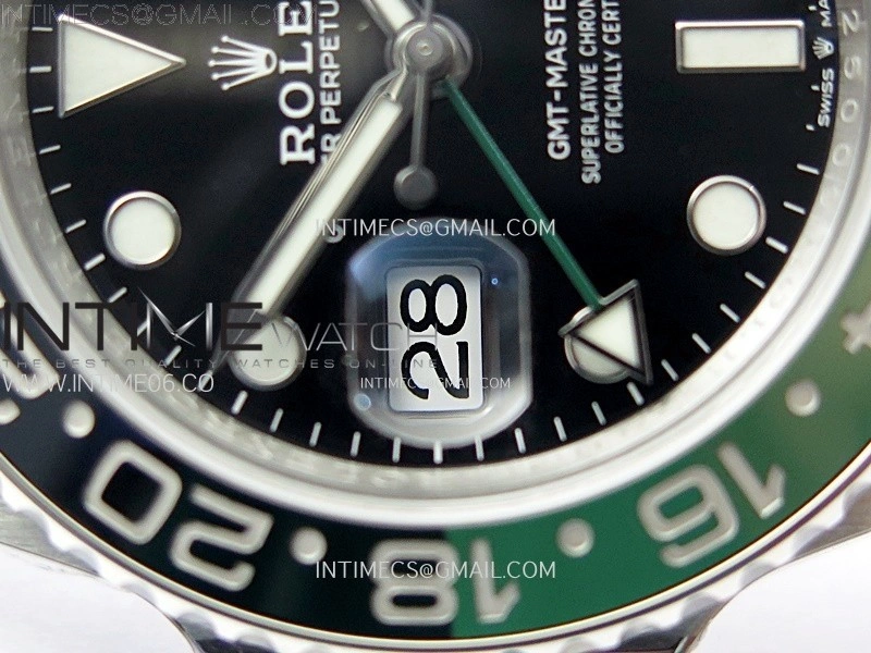 GMT Master II 126720 VTNR Green Black Ceramic 904L SS AR+F 1:1 Best Edition Black Dial on Oyster Bracelet DD3285 CHS