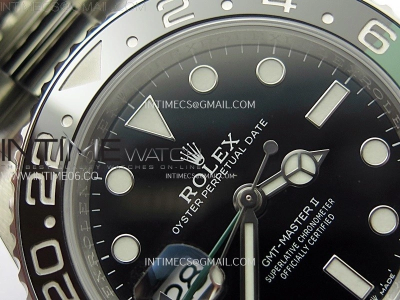 GMT Master II 126720 VTNR Green Black Ceramic 904L SS AR+F 1:1 Best Edition Black Dial on Oyster Bracelet DD3285 CHS