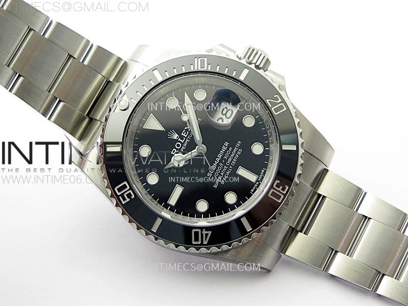 Submariner 40mm 116610 LN Black Ceramic 904L Steel AR+F 1:1 Best Edition Black Dial On 904L SS Bracelet VR3135
