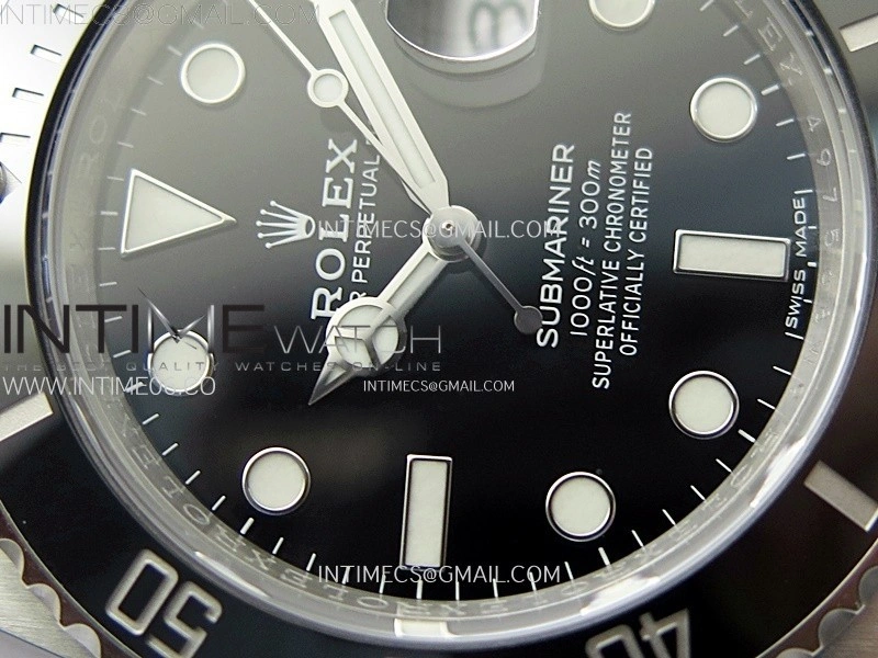 Submariner 40mm 116610 LN Black Ceramic 904L Steel AR+F 1:1 Best Edition Black Dial On 904L SS Bracelet VR3135
