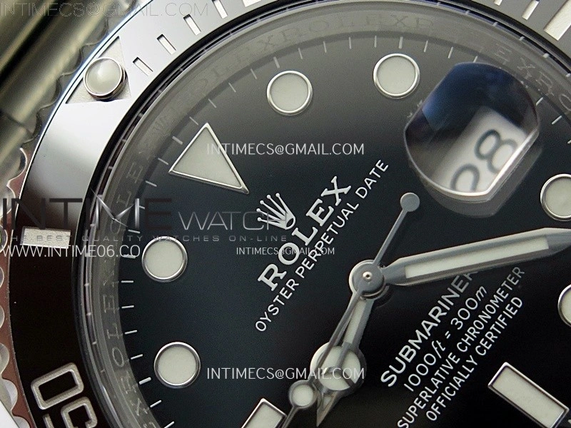 Submariner 40mm 116610 LN Black Ceramic 904L Steel AR+F 1:1 Best Edition Black Dial On 904L SS Bracelet VR3135
