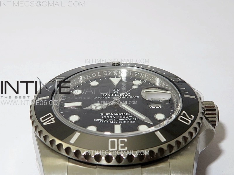 Submariner 40mm 116610 LN Black Ceramic 904L Steel AR+F 1:1 Best Edition Black Dial On 904L SS Bracelet VR3135