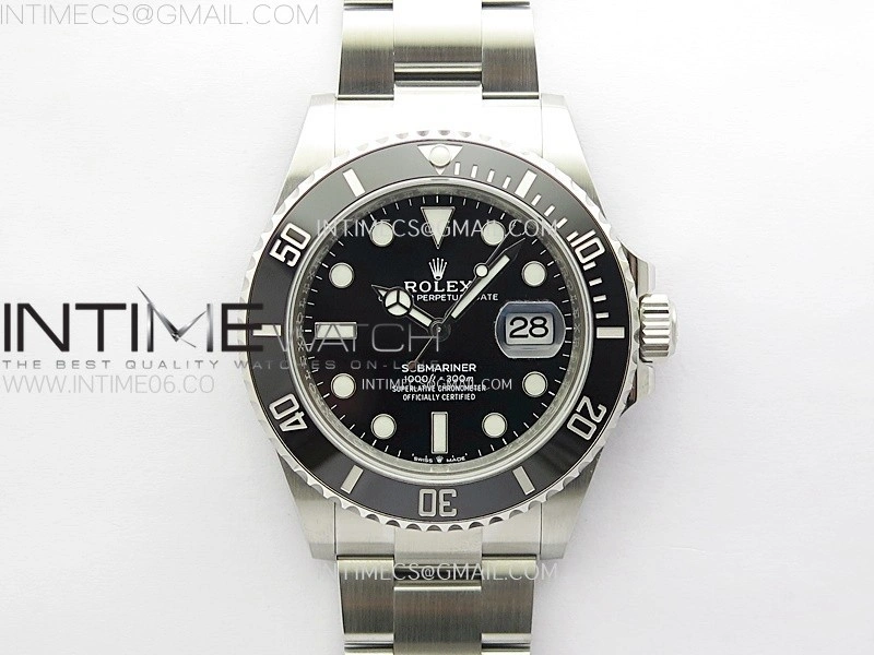 Submariner 41mm 126610 LN Black Ceramic 904L Steel AR+F 1:1 Best Edition Black Dial On 904L SS Bracelet VR3235