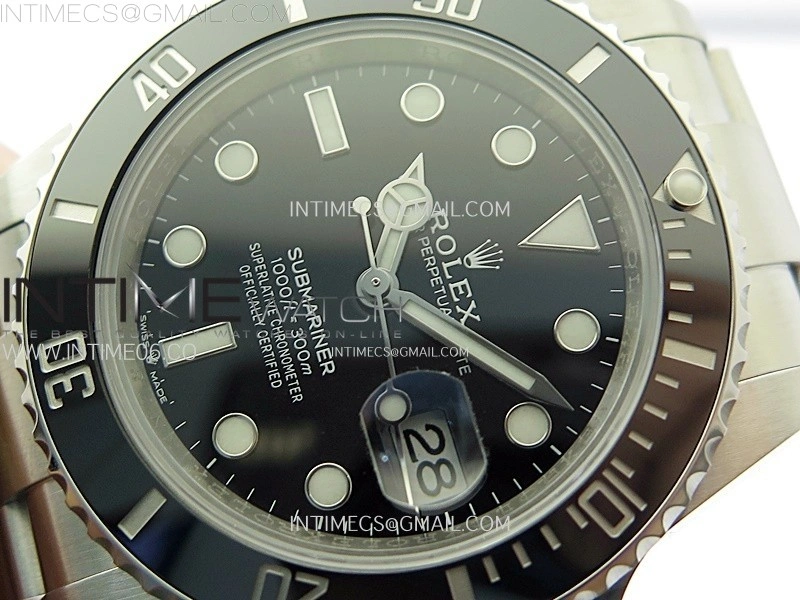 Submariner 41mm 126610 LN Black Ceramic 904L Steel AR+F 1:1 Best Edition Black Dial On 904L SS Bracelet VR3235