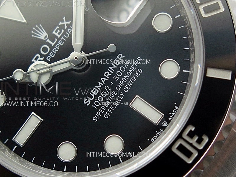 Submariner 41mm 126610 LN Black Ceramic 904L Steel AR+F 1:1 Best Edition Black Dial On 904L SS Bracelet VR3235