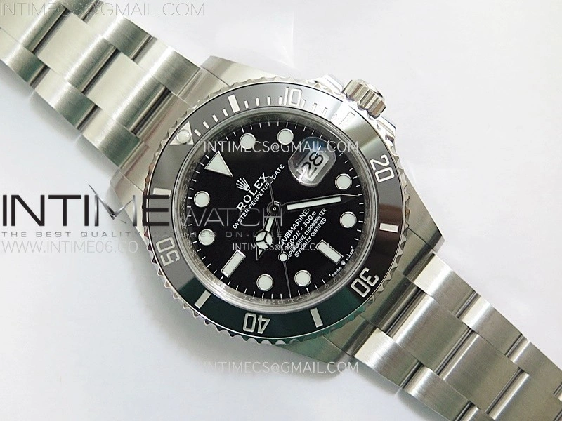 Submariner 41mm 126610 LN Black Ceramic 904L Steel AR+F 1:1 Best Edition Black Dial On 904L SS Bracelet VR3235