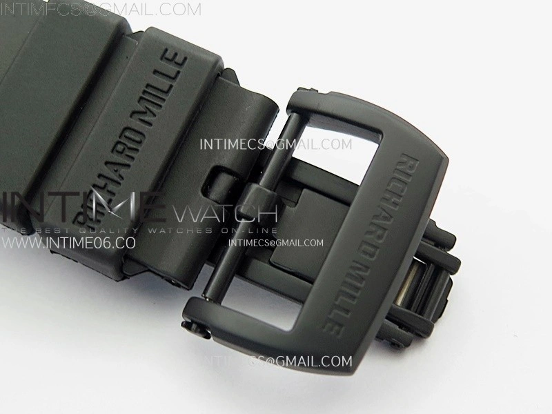 RM052 Skull Black Ceramic Real Tourbillon YSF 1:1 Best Edition Skull Dial on Black Rubber Strap