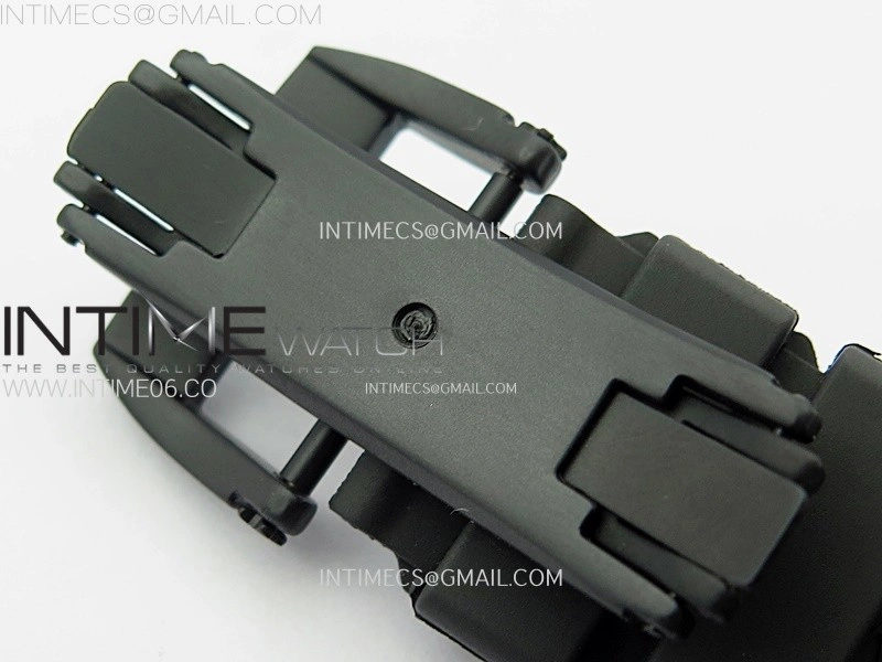 RM052 Skull Black Ceramic Real Tourbillon YSF 1:1 Best Edition Skull Dial on Black Rubber Strap
