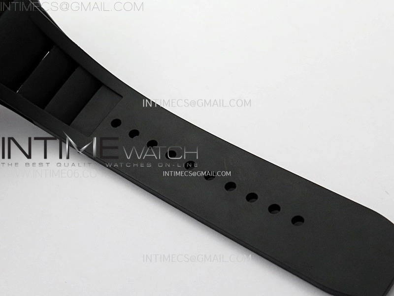 RM052 Skull Black Ceramic Real Tourbillon YSF 1:1 Best Edition Skull Dial on Black Rubber Strap