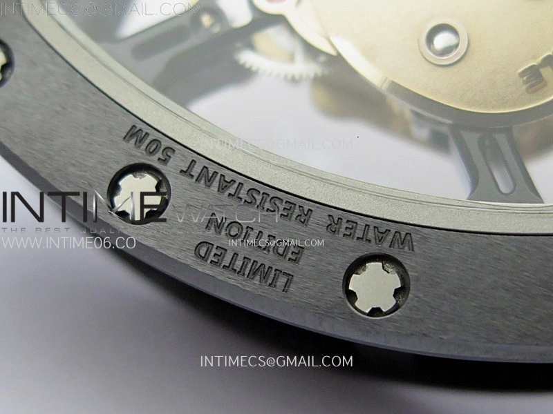 RM052 Skull Black Ceramic Real Tourbillon YSF 1:1 Best Edition Skull Dial on Black Rubber Strap