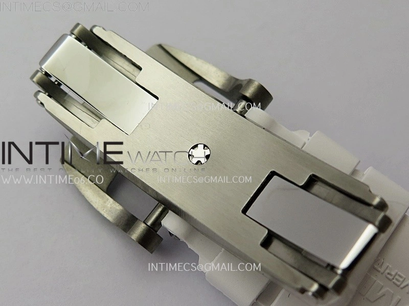 RM055 White Ceramic Black Inner RMF Best Edition Skeleton Dial On White Rubber Strap RMUL2 Super Clone