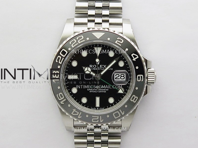 GMT-Master II 126710 GRNR Black Gray V3 904L SS VSF 1:1 Best Edition Black Dial On Jubilee Bracelet DD3285 CHS