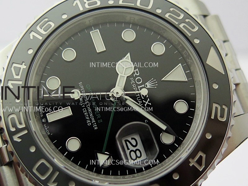 GMT-Master II 126710 GRNR Black Gray V3 904L SS VSF 1:1 Best Edition Black Dial On Jubilee Bracelet DD3285 CHS