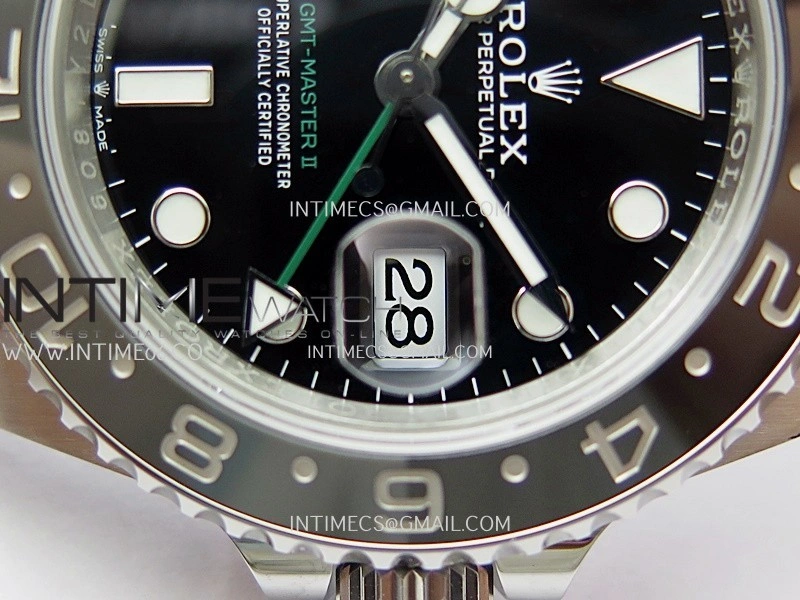 GMT-Master II 126710 GRNR Black Gray V3 904L SS VSF 1:1 Best Edition Black Dial On Jubilee Bracelet DD3285 CHS